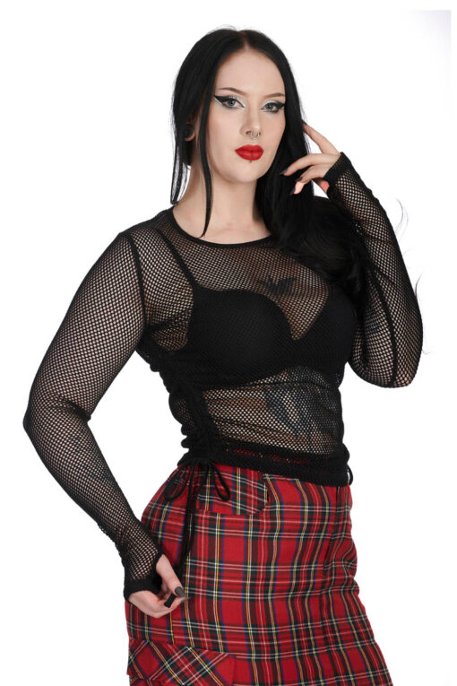 Casual Groove Fishnet Top - Image 4