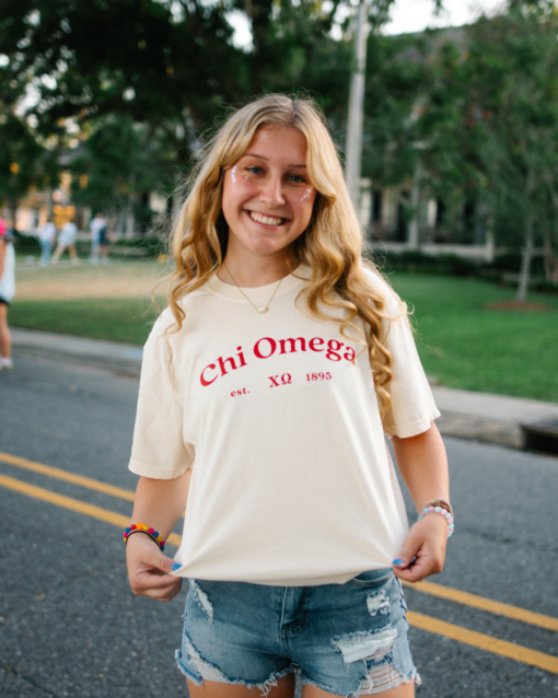 Chi Omega Established Logo