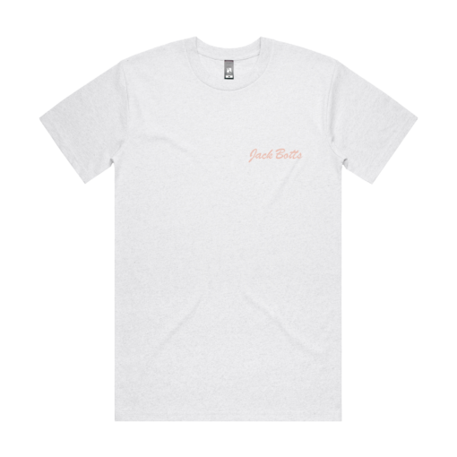 Sucker For Sunsets Pink Logo Tee (White Marle)