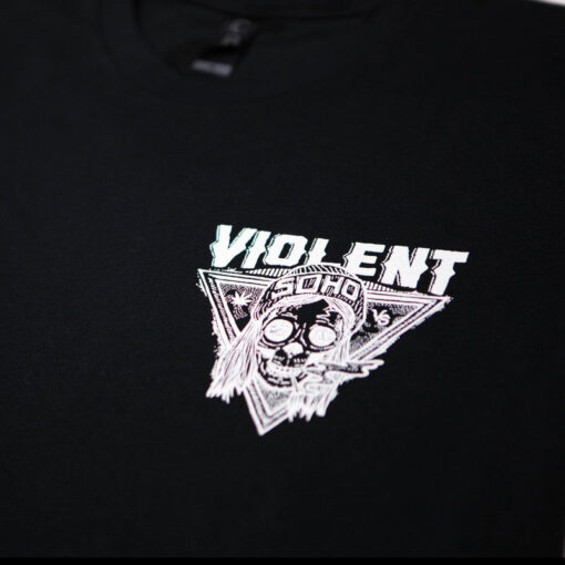 Blazin' Skull Tee (Black) - Image 3