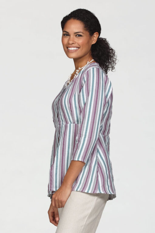 button front linen tunic - Image 6