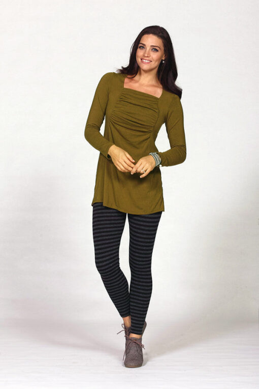 knit gathered front tunic - Image 2