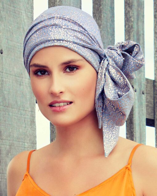 Christine Headwear Karla V Scarf Long-Glitter Print