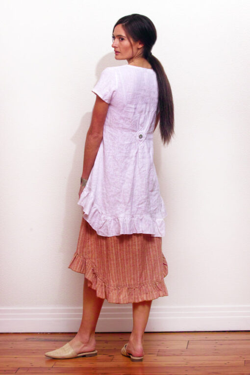 hemp and organic cotton ruffle hem skirt - Image 3