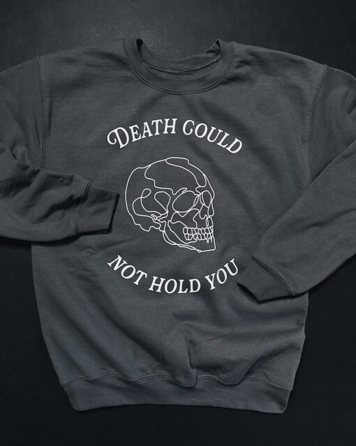 Death Could Not Hold You Graystone Unisex Crewneck Sweater - Image 2