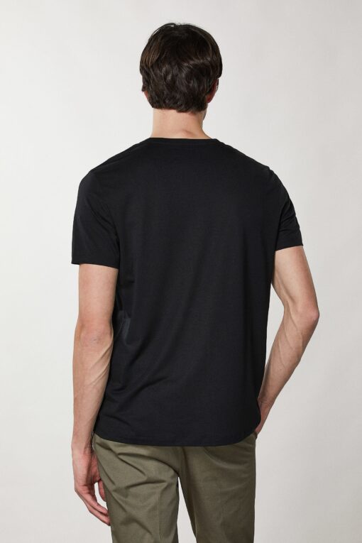 Short-sleeved Henley T-shirt - Image 3