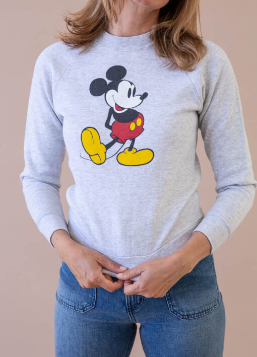 Grey Mickey Sweatshirt - Image 4