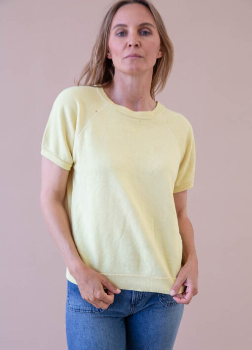 Yellow Short Sleeve Sweatshirt - Image 3