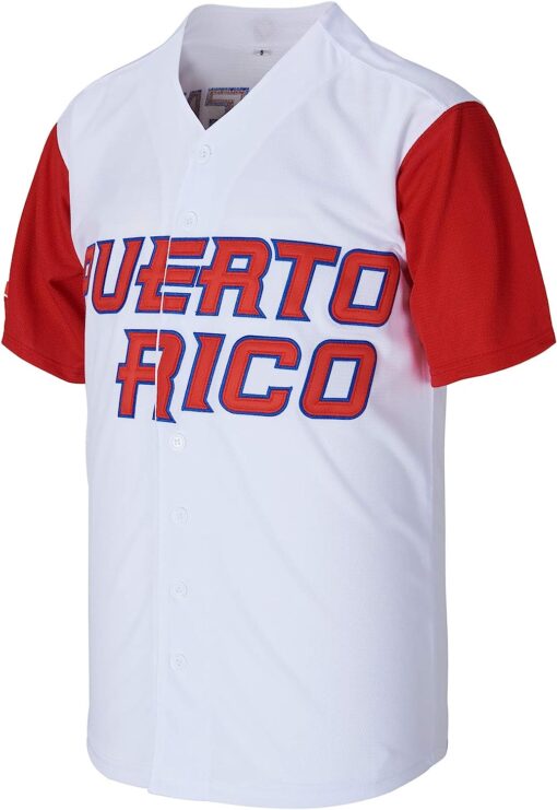 Puerto Rico #21 World Game Classic Mens Baseball Jersey Stitched No Name - Image 4