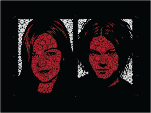 White Stripes - uncut sheet