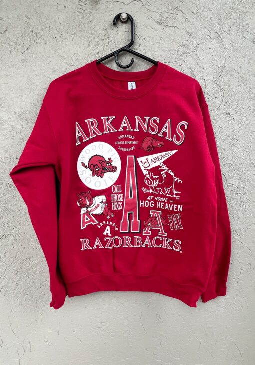 Arkansas Razorback Collage Sweatshirt - Image 2