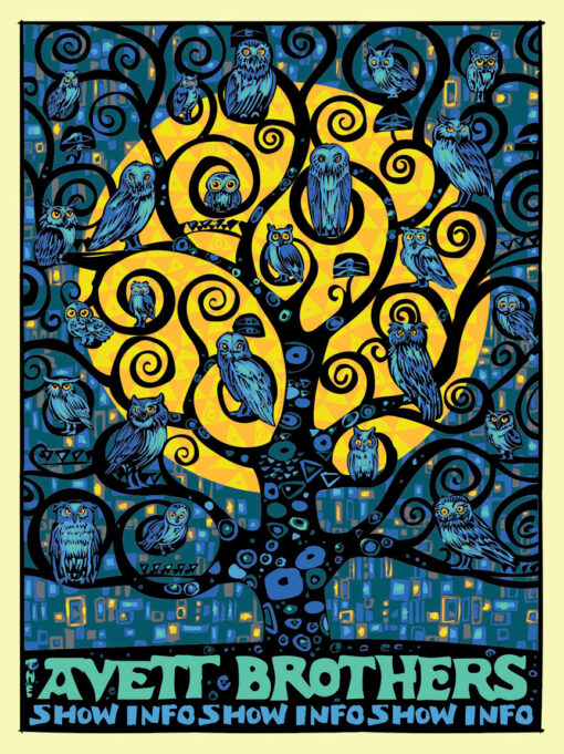 Avett Brothers - Klimt tree - Image 2