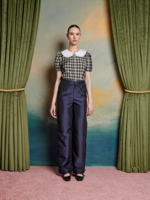 Quill Check Blouse - Image 4