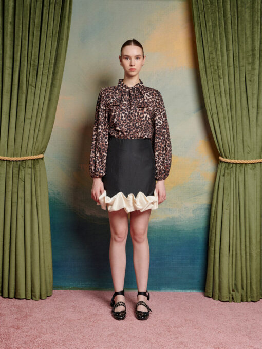 Lise Leopard Bow Blouse - Image 4