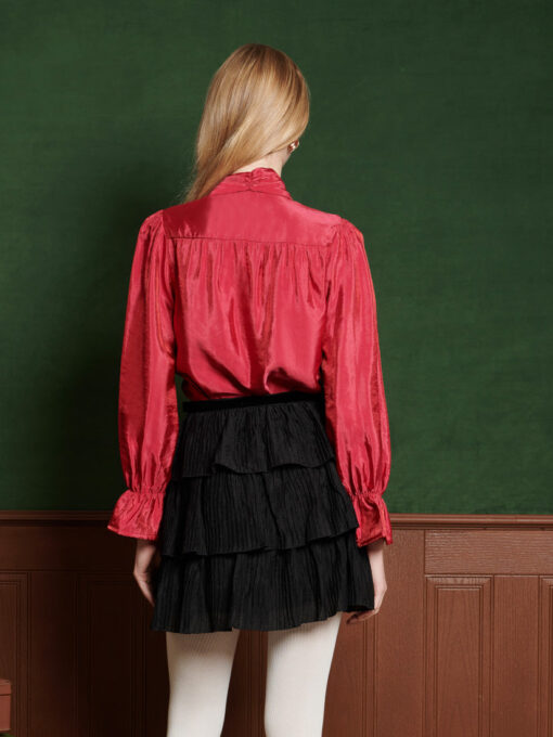 Rene Fringe Bow Blouse - Image 3