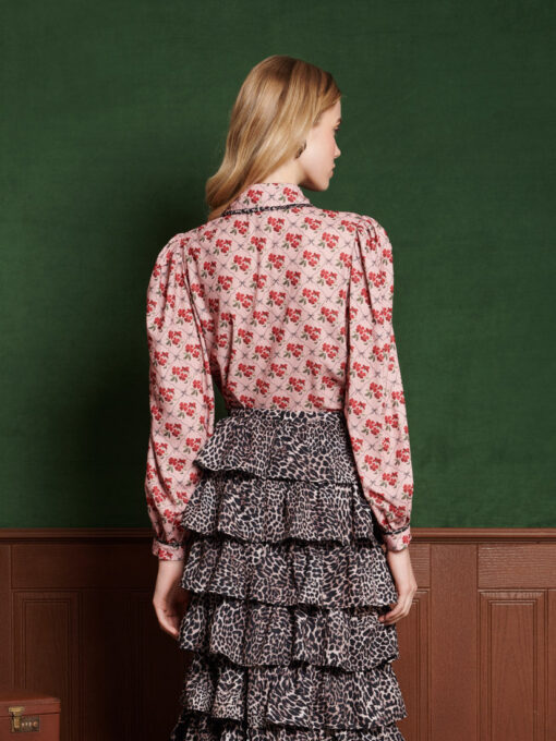 Lattice Floral Blouse - Image 3