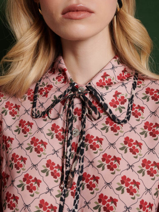 Lattice Floral Blouse - Image 6