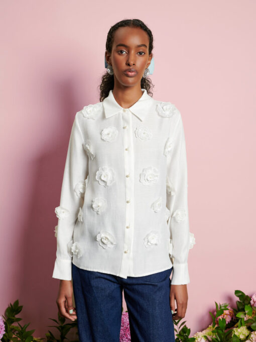 DREAM Valley Flower Embellished Shirt