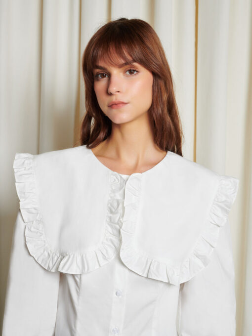 Ghospell  Christy Collar Blouse - Image 5