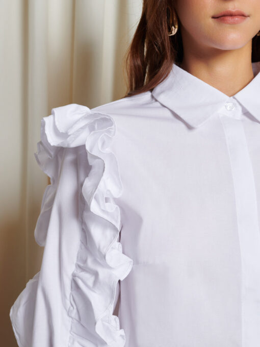 Ghospell  Melissa Ruffled Shirt - Image 6