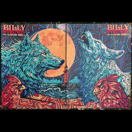 Billy Strings SET of two - wolf odyssey