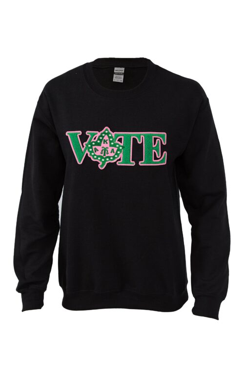 Alpha Kappa Alpha Vote Sweatshirt with Ivy Chenille