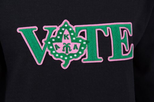 Alpha Kappa Alpha Vote Sweatshirt with Ivy Chenille - Image 4