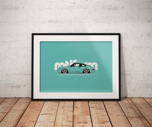 PORSCHE 964 ROTIFORM PRINT - Image 2