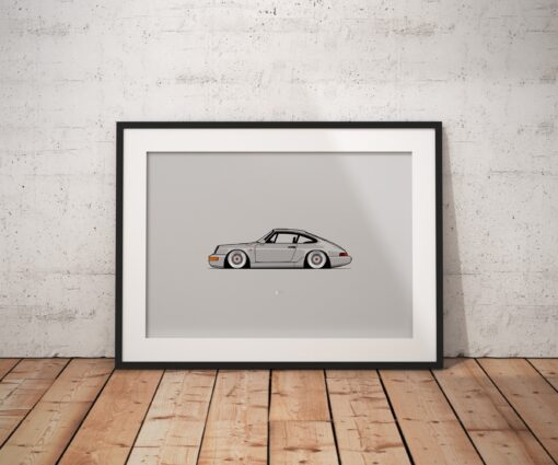 PORSCHE 964 BBS WHEELS PRINT - Image 2