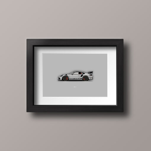 PORSCHE GT3RS GREY PRINT - Image 3