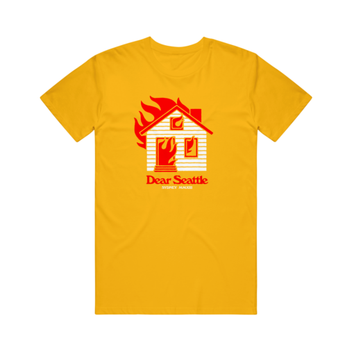 Burning House Tee (Yellow/Gold)