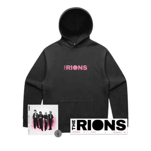 Embroidered Logo Black Hoodie, Sticker + Digital Download Pre-Order