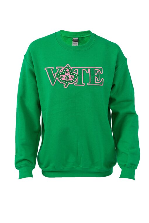 Alpha Kappa Alpha Vote Sweatshirt with Ivy Chenille - Image 2