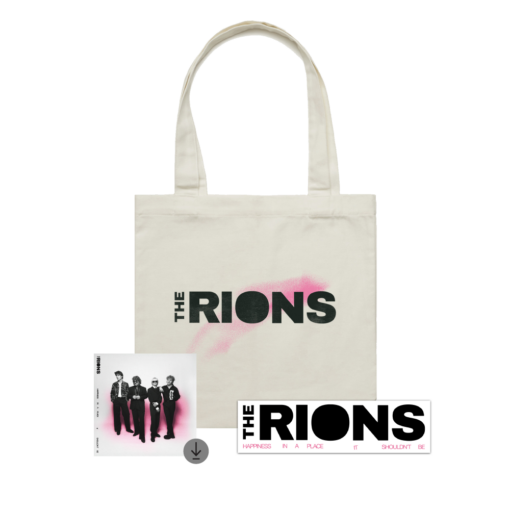 Happiness EP Cream Tote Bag, Sticker + Digital Download