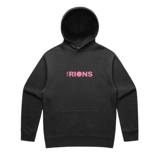 Embroidered Logo Black Hoodie