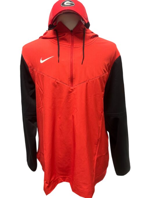 Nike men’s Georgia Bulldogs pullover hoodie with Cap bundle XL Red new $140 - Image 2