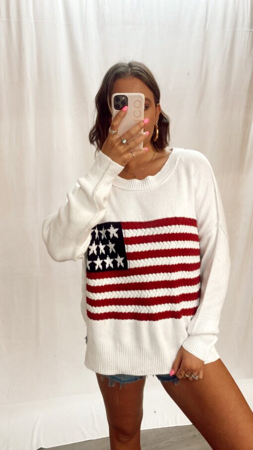 Ivory Flag Sweater - Image 3