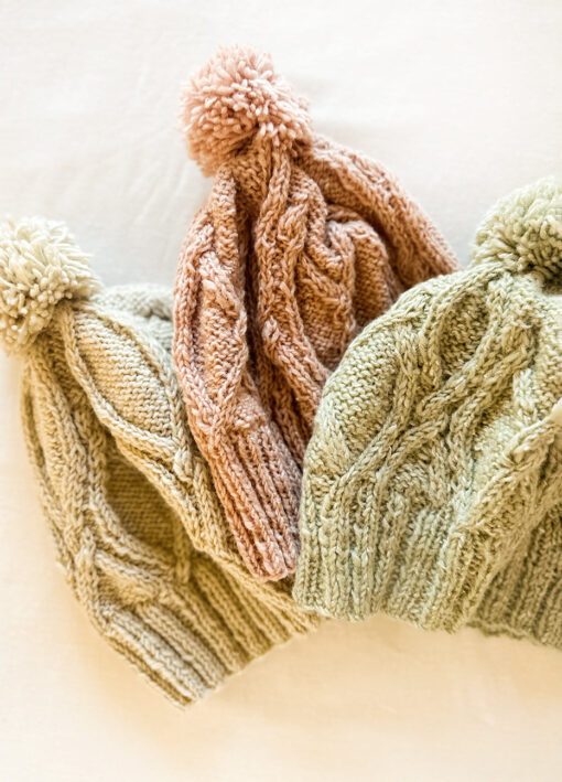 Le Ski Cable Knit Wool Winter Hat - Image 4