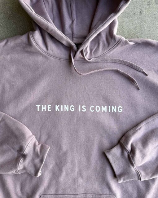 King Is Coming Lavender Haze Unisex Hoodie - Image 2