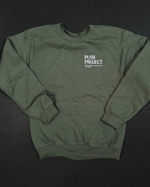 The Almighty Meadow Green Unisex Crewneck Sweater - Image 3