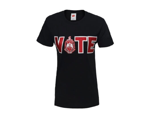 Embroidered Delta  Black Vote T-Shirt