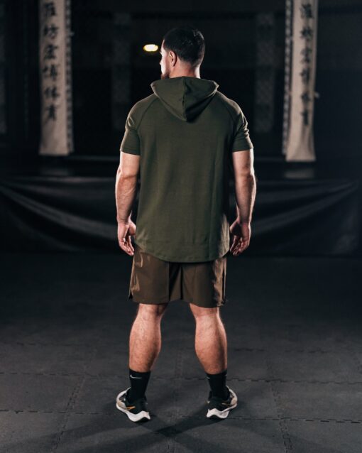 Bar-Basic Raglan Short Sleeve Hoodie - Image 4