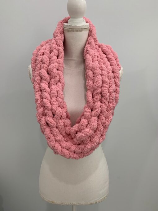 Chunky Chenille Infinity Scarf - Image 6