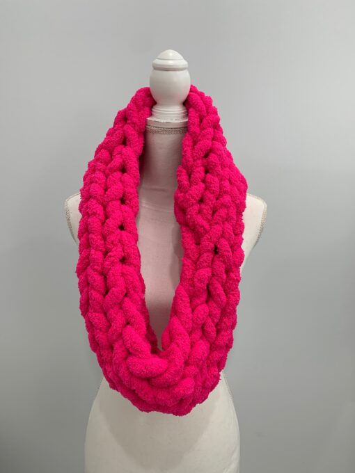 Chunky Chenille Infinity Scarf - Image 5