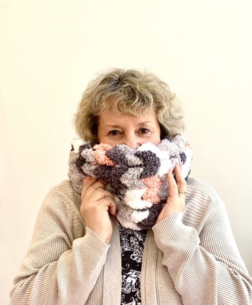 Jumbo Chenille Cowl Scarf - Image 5