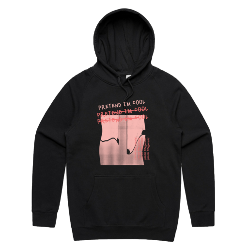 Pretend I'm Cool Logo Hoodie (Black)