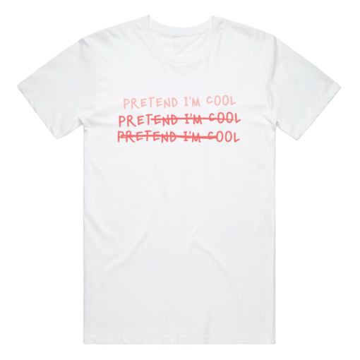 Pretend I'm Cool Logo Tee (White) - Image 3