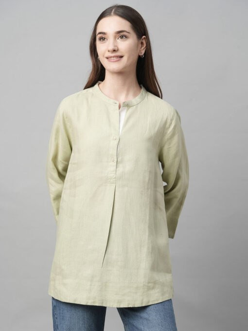 Women's Sage Linen Regular Fit Blouse