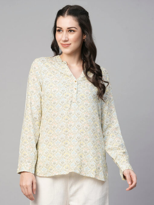 Women's Multi Viscose Regular Fit Blouse - Image 2