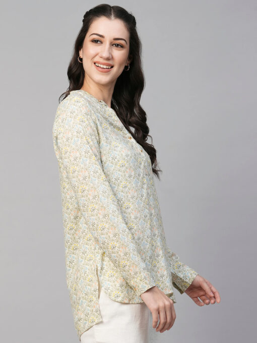 Women's Multi Viscose Regular Fit Blouse - Image 4